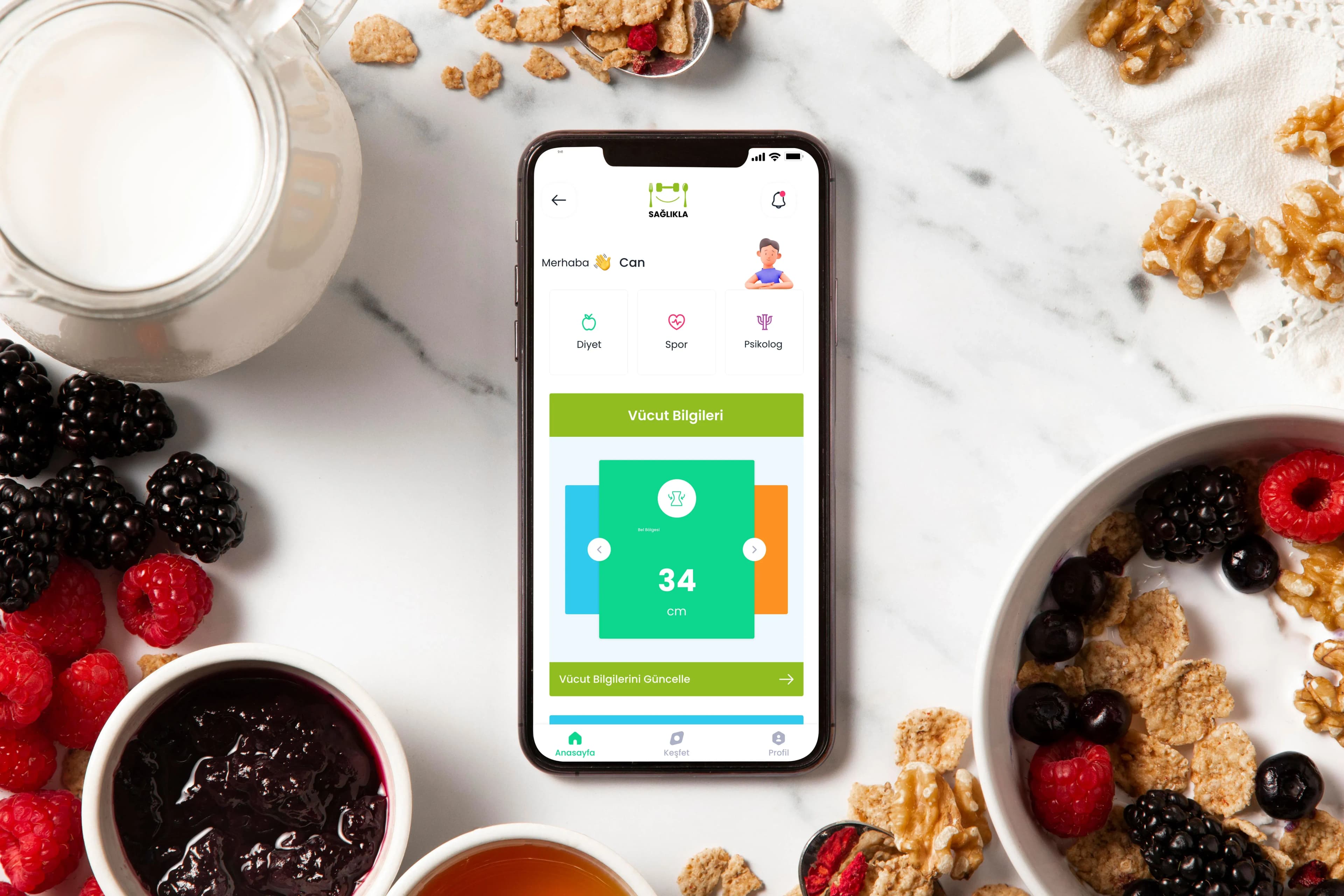 Sağlıkla Mobile App